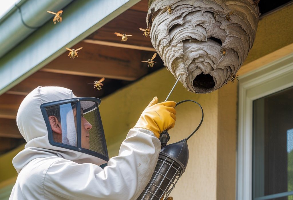 Wasp nest removal service