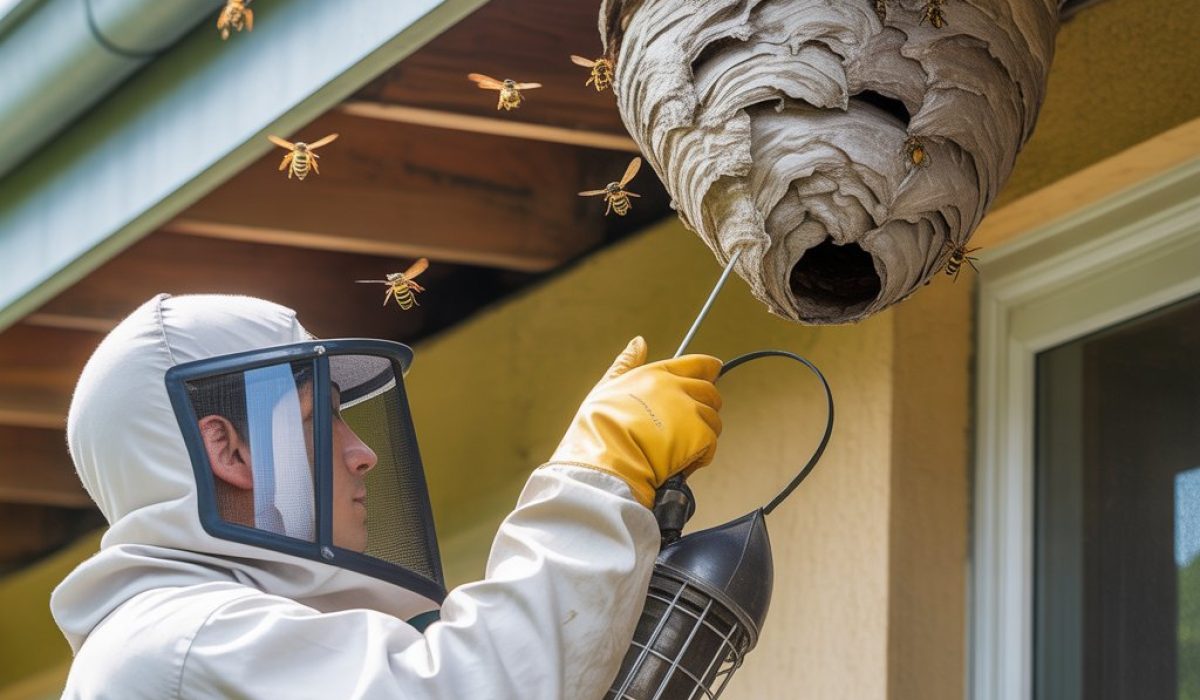 Wasp nest removal service